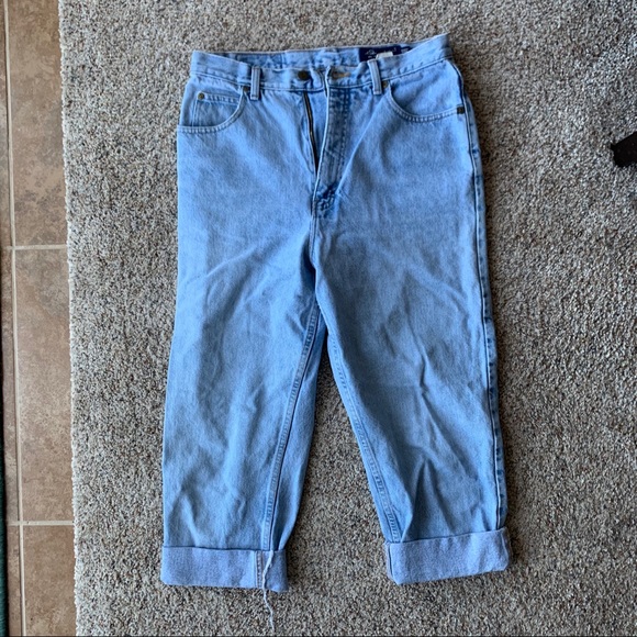 Eddie Bauer vintage denim mom jean capris - Picture 1 of 4